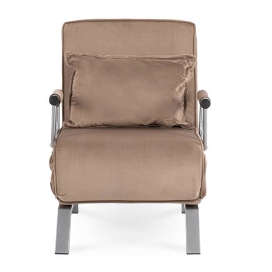 Крісло м'яке розкладне Mebel Elit BART Welur Бежевий ME.BART/BZ/V/FW фото - 2