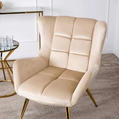 Крісло м'яке Mebel Elit VINCENT 2 Кремовий - 8 Крісло м'яке Mebel Elit VINCENT 2 Кремовий ME.VINCENT/KR/V/FW фото - 8