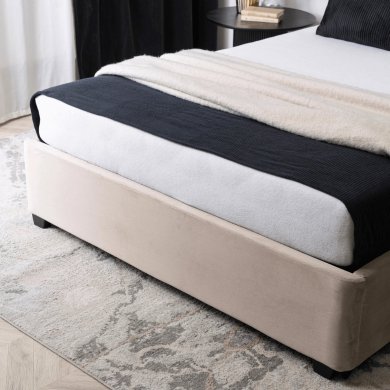 Ліжко Mebel Elit CROS Welur 140x200 см Бежевий - 10 Ліжко Mebel Elit CROS Welur 140x200 см Бежевий ME.CROS/140/BZ/V/LOZZPOJ фото - 10