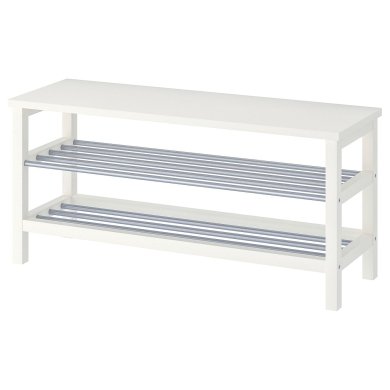 IKEA Скамейка для обуви TJUSIG Белый (ИКЕА ТЮСИГ) 70152702