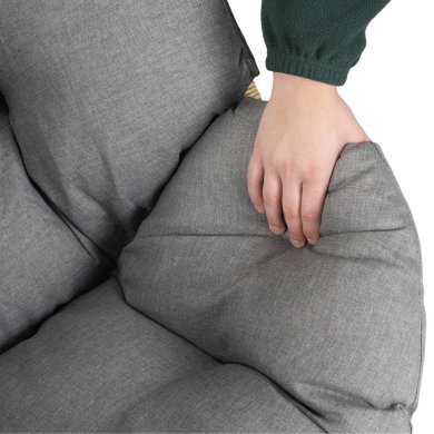 Садовый диван Mebel Elit KORYNT Серый ME.KORYNT2S/P/NAT/T/FW фото - 7