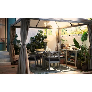 IKEA Садовая беседка HIMMELSO 3х3 м Бежевый (ИКЕА HIMMELSÖ) 99414119 фото - 6