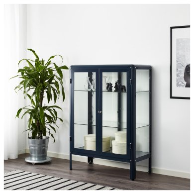Вітрина FABRIKÖR - 5 IKEA Вітрина FABRIKÖR (ИКЕА Сталь, закаленное стекло) 00363171 фото - 5