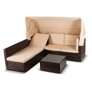 Комплект садовой мебели Mebel Elit CALIENTE Бежевый ME.CALIENTE/BR/RT/OGR/ZES фото - 2