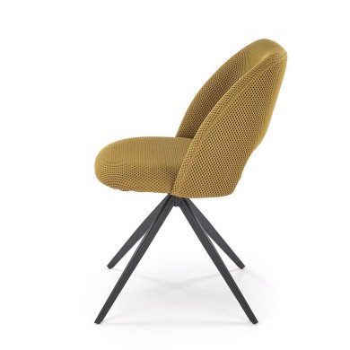 Обідній стілець поворотний Halmar K546 Гірчичний V-CH-K/546-KR-MUSZTARDOWY фото - 2