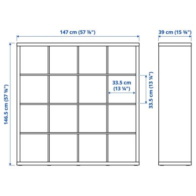 IKEA УЦЕНКА Стеллаж KALLAX Белый brak/30275861 фото - 12