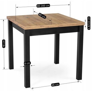 Раскладной обеденный стол Mebel Elit MAX Дуб крафт W.MAX/DC/CZ/S фото - 11
