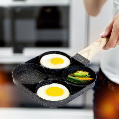 Сковорода для яєць та млинців Homla ALBERO 18 см Чорний - 6 Сковорода для яєць та млинців Homla ALBERO 18 см Чорний 218659 фото - 6