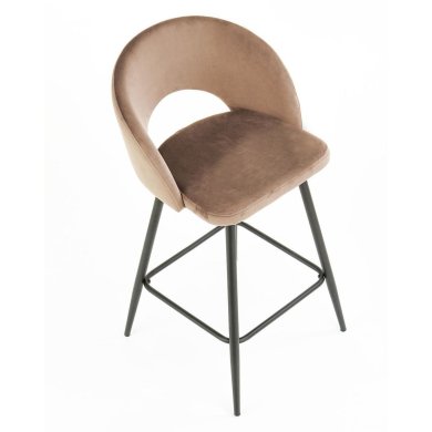 Барный стул Halmar H-96 Velvet Бежевый V-CH-H/96-BEŻOWY фото - 6
