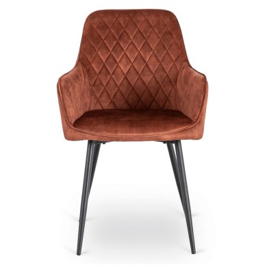 Обідній стілець Mebel Elit BRESSO Welur Рудий ME.BRESSO/RD/CZ/V/K фото - 3