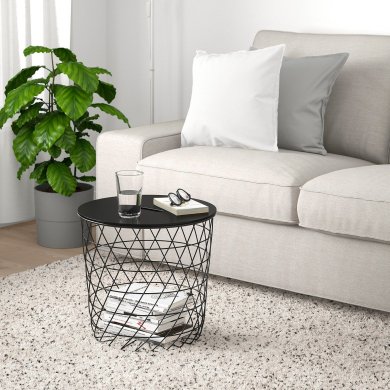 Журнальный стол KVISTBRO Черный - 3 IKEA Журнальный стол KVISTBRO Черный (ИКЕА КВИСТБРО) 90480401 фото - 3