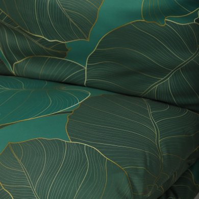 Комплект постільної білизни Homla GALLO 160x200 см Зелений 208857 фото - 3