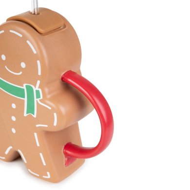 Кружка з кришкою і трубочкою Homla BRILEY 550 мл Коричневий 218970 фото - 3