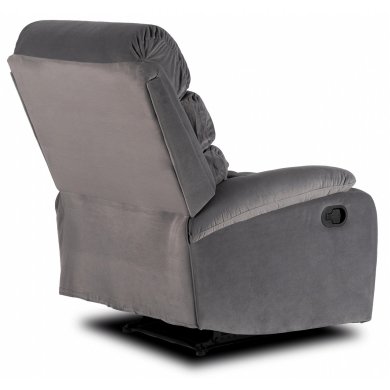 Кресло мягкое раскладное с реклайнером Mebel Elit KOBE Welur Серый - 8 Кресло мягкое раскладное с реклайнером Mebel Elit KOBE Welur Серый ME.KOBE/P/V/FW фото - 8