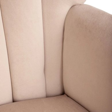 Крісло м'яке Homla MILLS Welur Бежевий 218192 фото - 4