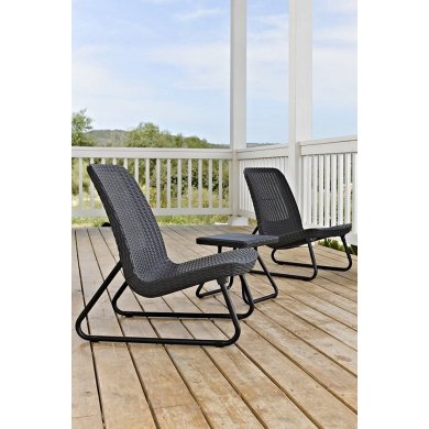 Комплект садових меблів Keter RIO PATIO Графіт 211429 фото - 9