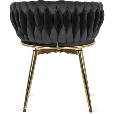 Обідній стілець поворотний Mebel Elit RUBI Welur Чорний ME.RUBI/CZ/ZL/V/K фото - 6