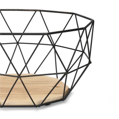 Кошик Homla EYJA L | Чорний / Дерево - 2 Кошик Homla EYJA L | Чорний / Дерево 161675 фото - 2