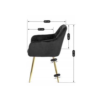 Обеденный стул Mebel Elit RAYA Черный ME.RAYA/CZ/ZL/V/K фото - 10