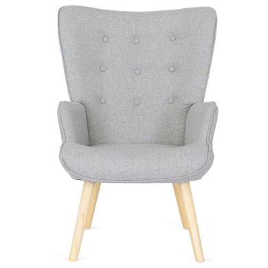 Крісло м'яке з підставкою Mebel Elit LOZANO 2 Сірий ME.LOZANO2/P/DK/T/FW фото - 2