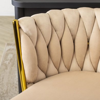 Барный стул Mebel Elit FLORES 2 Кремовый - 9 Барный стул Mebel Elit FLORES 2 Кремовый ME.FLORES2/KR/ZL/V/H фото - 9