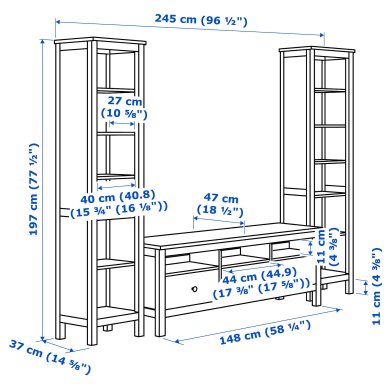 Модульная гостиная HEMNES - 2 IKEA Модульная гостиная HEMNES (ИКЕА ХЕМНЭС) 89299539 фото - 2