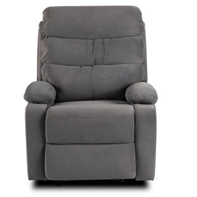 Кресло мягкое раскладное с реклайнером Mebel Elit KOBE Welur Серый - 4 Кресло мягкое раскладное с реклайнером Mebel Elit KOBE Welur Серый ME.KOBE/P/V/FW фото - 4