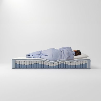 IKEA Пружинний матрац середньої жорсткості VAGSTRANDA 180x200 см Блакитний (ИКЕА ВАГСТРАНД) 40450760 фото - 17