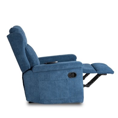 Кресло мягкое раскладное массажное с реклайнером Mebel Elit SEBASTIAN Velvet Синий ME.SEBASTIAN/GR/SZTR/FW фото - 6