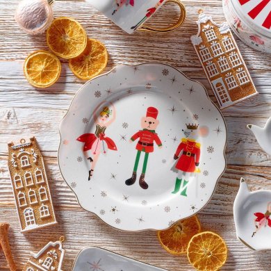 Десертна тарілка Homla LICOLA 21 см Принт 232458 фото - 5