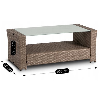 Комплект садових меблів Mebel Elit FLORYDA Бежевий ME.FLORYDA/BZ/RT/OGR/ZES фото - 16