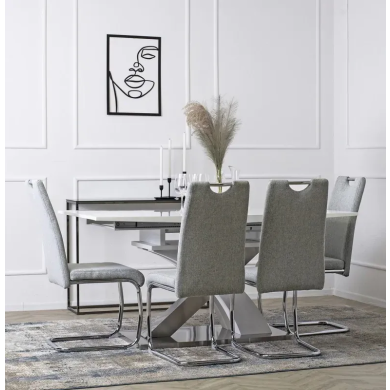 Обеденный стул Mebel Elit LOPEZ Светло-серый ME.LOPEZ/CZ/T/K фото - 6