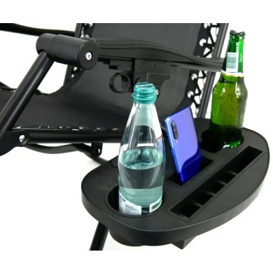 Складаний шезлонг Garden Line LEZ5934 Чорний - 7 Складаний шезлонг Garden Line LEZ5934 Чорний LEZ5934 фото - 7