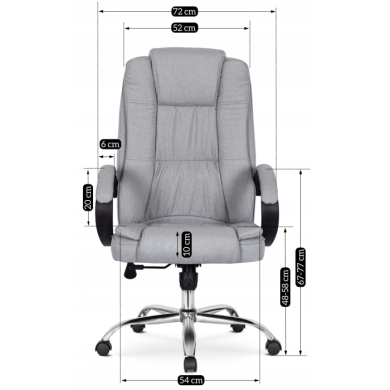 Крісло поворотне Mebel Elit CADI | Сірий - 3 Крісло поворотне Mebel Elit CADI | Сірий ME.CADI/P/T/FO фото - 3