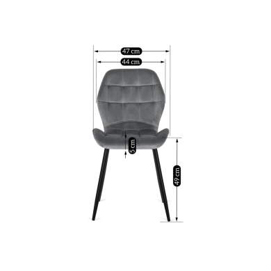 Обідній комплект меблів Mebel Elit HARRY LUCKY | Дуб крафт / Чорний / Сірий HARRY/DC/CZ/S/LUCKY/P/V/Z4/K фото - 3