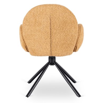 Обеденный стул поворотный Mebel Elit MUSSO Boucle Горчичный ME.MUSSO/CU/CZ/TB/K фото - 4