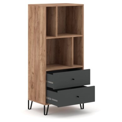 Стелаж Mebel Elit BACARDI Дуб крафт W.BILBAO/BL7/DC/GRAF/REG фото - 2