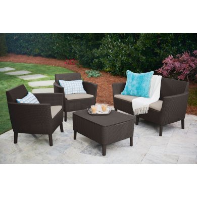 Комплект садових меблів Keter SALEMO Коричневий 253228 фото - 2