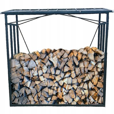 Дровниця Garden Line 185x70x185 см Чорний GWI6332 фото - 4