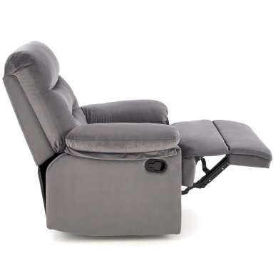 Кресло мягкое раскладное с реклайнером Halmar DRAGER Пепельный V-CH-DRAGER-FOT-POPIELATY фото - 8