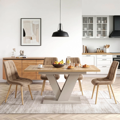 Розкладний обідній стіл Mebel Elit CLARK Дуб артизан PM.DUBAJ/A/KASZ/S фото - 10