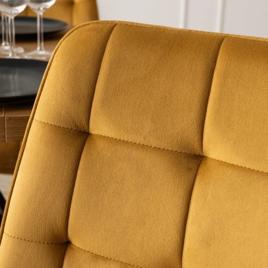 Обеденный стул Mebel Elit CHRIS Welur Горчичный ME.CHRIS/CU/CZ/V/K фото - 8