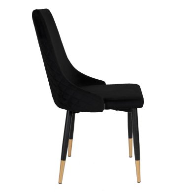 Обеденный стул Homla LOGAN Welur Черный 164071 фото - 4