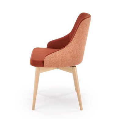 Обеденный стул поворотный Halmar MALAGA Корица V-PL-N-MALAGA-MAVEL44/STELAR54 фото - 4