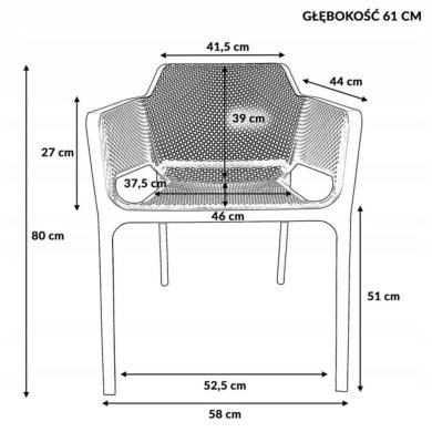 Садовый стул Kontrast KP101 Антрацит 5.90.211286 фото - 15