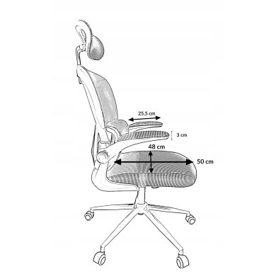 Офисное кресло Kontrast KG102 Серый - 13 Офисное кресло Kontrast KG102 Серый 5.90.20117 фото - 13