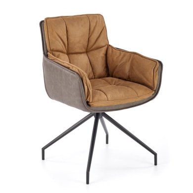 Обеденный стул поворотный Halmar K523 Коричневый V-CH-K/523-KR-BRĄZOWY фото - 3