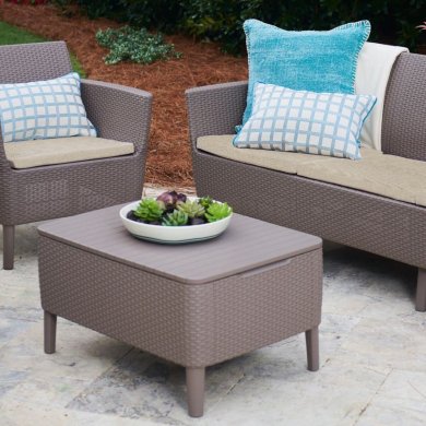 Садовий стіл-скриня Keter SALEMO Капучино 247267 фото - 2