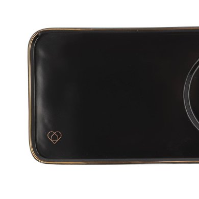 Чашка з блюдцем та ложкою Homla BOMLO 200 мл | Чорний - 8 Чашка з блюдцем та ложкою Homla BOMLO 200 мл | Чорний 200835 фото - 8