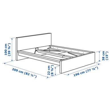 IKEA Кровать MALM (ИКЕА МАЛЬМ) 00249473 фото - 3